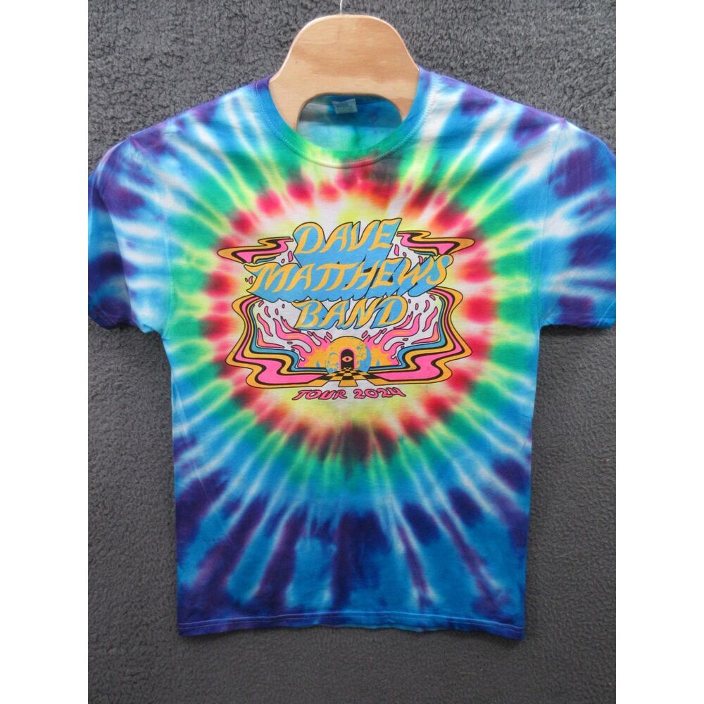NWOT Dave Matthews Band 2024 Tour T Shirt Tie-Dye Tee Size Medium Rock DMB